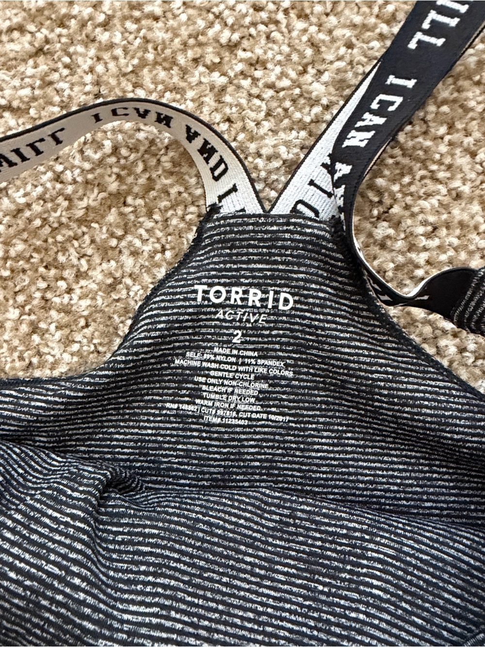 Torrid Active “I Can & I Will” Sports Bra - Picture 2 of 4